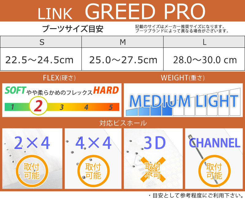 24-25 LINK/リンク GREED PRO グリードプロ メンズ レディース