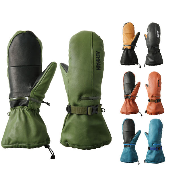 24-25 ASHRAM/アシュラム LUMBER ランバー ミトングローブ 手袋 メンズ レディース スノーボード スキー 2025 型落ち