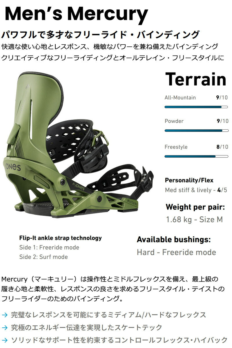 24-25 JONES/ジョーンズ MERCURY マーキュリー メンズ ビンディング