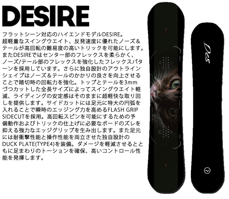 24-25 NOVEMBER / ノベンバー DESIRE デザイア メンズ レディース スノーボード グラトリ 板 2025 型落ち