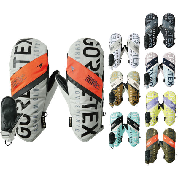 24-25 ASHRAM/アシュラム PROFILE LOGO MITT プロファイルロゴ・ミトン ゴアテックス 手袋 メンズ レディース スノーボード スキー 2025 型落ち