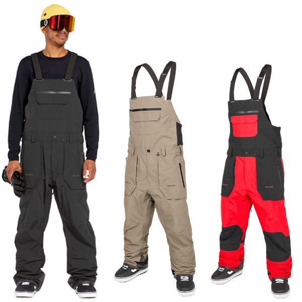 24-25 VOLCOM/ボルコム RAIN GORE-TEX BIB overall メンズ レディース 防水ビブパンツ ゴアテックススノーボードウェア スノーウェアー 2025