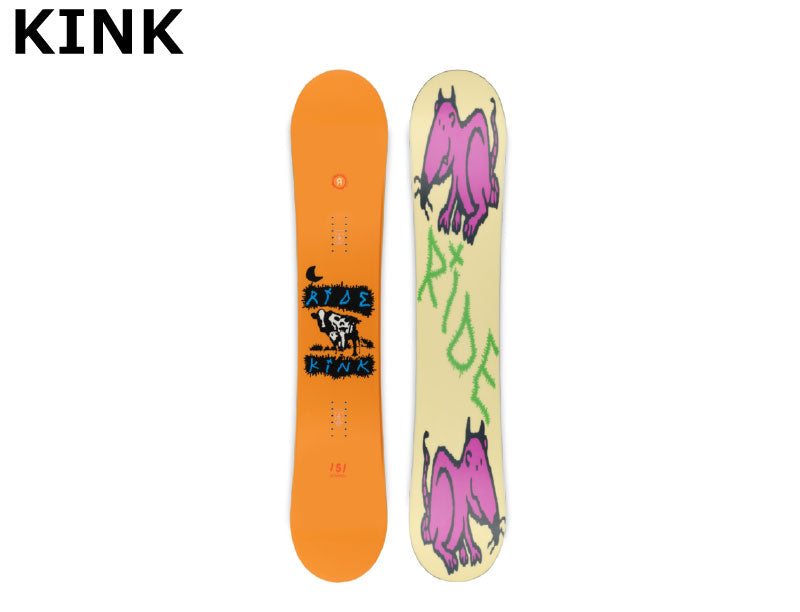 24-25 RIDE/ライド KINK キンク メンズ ジブ グラトリ スノーボード 板 2025 型落ち