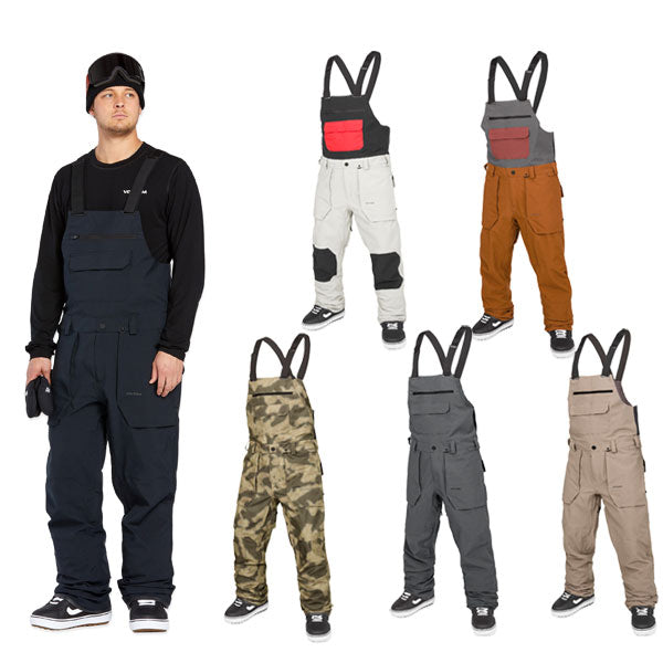 24-25 VOLCOM/ボルコム ROAN BIB overall メンズ レディース 防水ビブパンツ スノーボードウェア スノーウェアー 2025