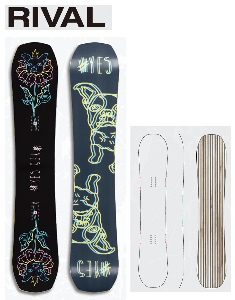 24-25 YES / イエス ロブスター RIVAL ライバル パーク メンズ スノーボード 板 2025 型落ち