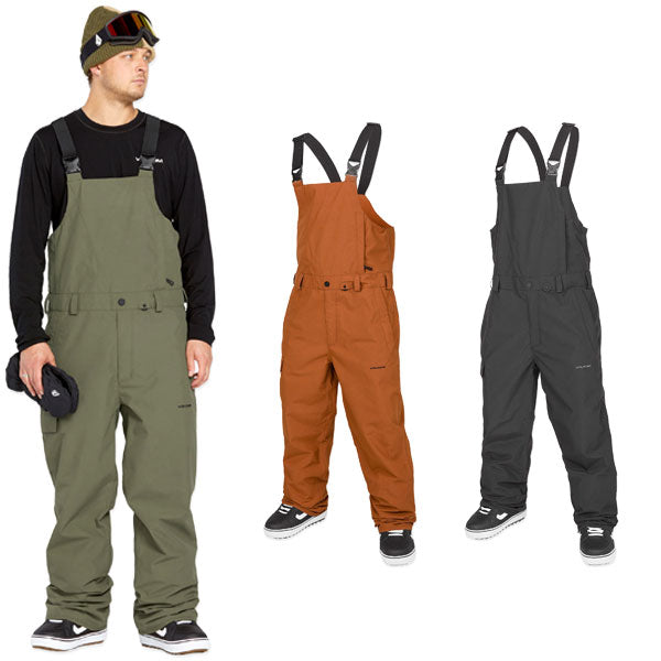 24-25 VOLCOM/ボルコム V.CO SPARTA BIB overall メンズ レディース 防水ビブパンツ スノーボードウェア スノーウェアー 2025