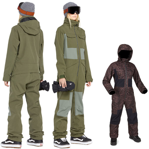 24-25 VOLCOM/ボルコム SHILOH SNOW suit レディース 防水つなぎ スノーボードウェア スノーウェアー 2025