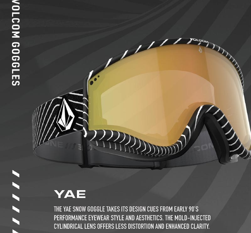 24-25 VOLCOM/ボルコム YAE レギュラーストラップ メンズ レディース ゴーグル ジャパンフィット スノーボード スキー 2025 型落ち