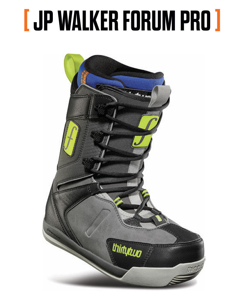 25-26 THIRTYTWO/サーティーツー JP WALKER FORUM PRO ジェイピーウォーカー フォーラム メンズ レディース ブーツ 熱成型 シューレース ブンス スノーボード 2026