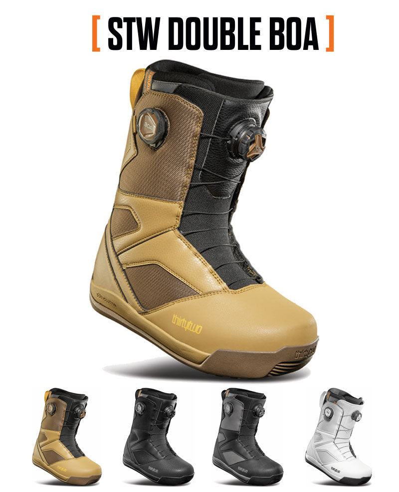 25-26 THIRTYTWO/サーティーツー STW DOUBLE BOA ラッシュ メンズ レディース ブーツ 熱成型 ダブルボア スノーボード 2026