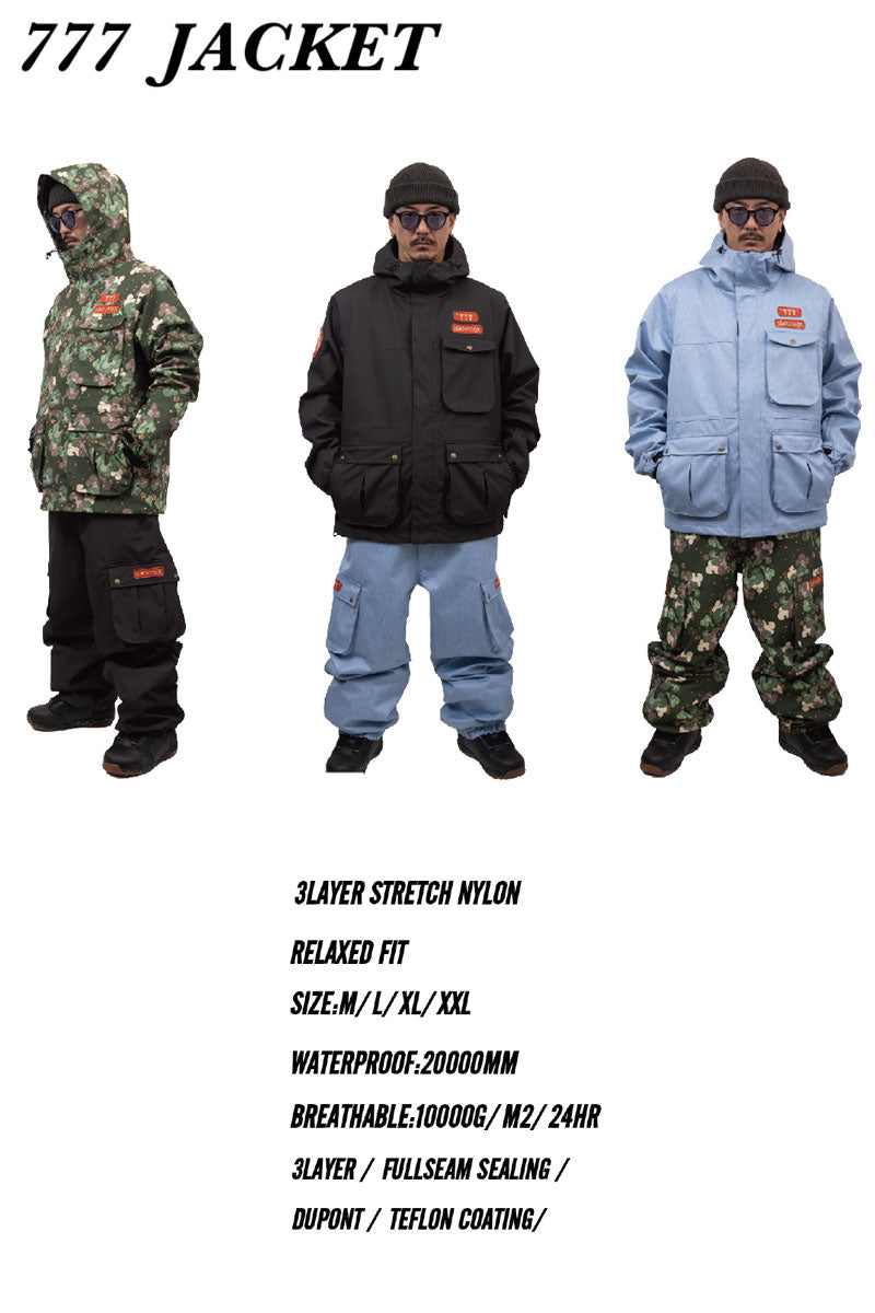 25-26 NOMADIK/ノマディック 777 jacket メンズ レディース 防水ジャケット スノーボードウェア スノーウェアー 2026