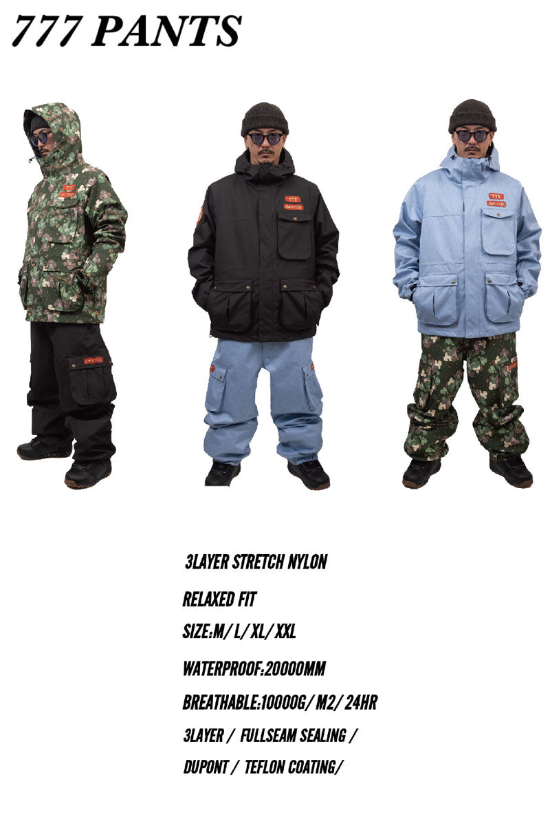 25-26 NOMADIK/ノマディック 777 pant メンズ レディース 防水パンツ スノーボードウェア スノーウェアー 2026