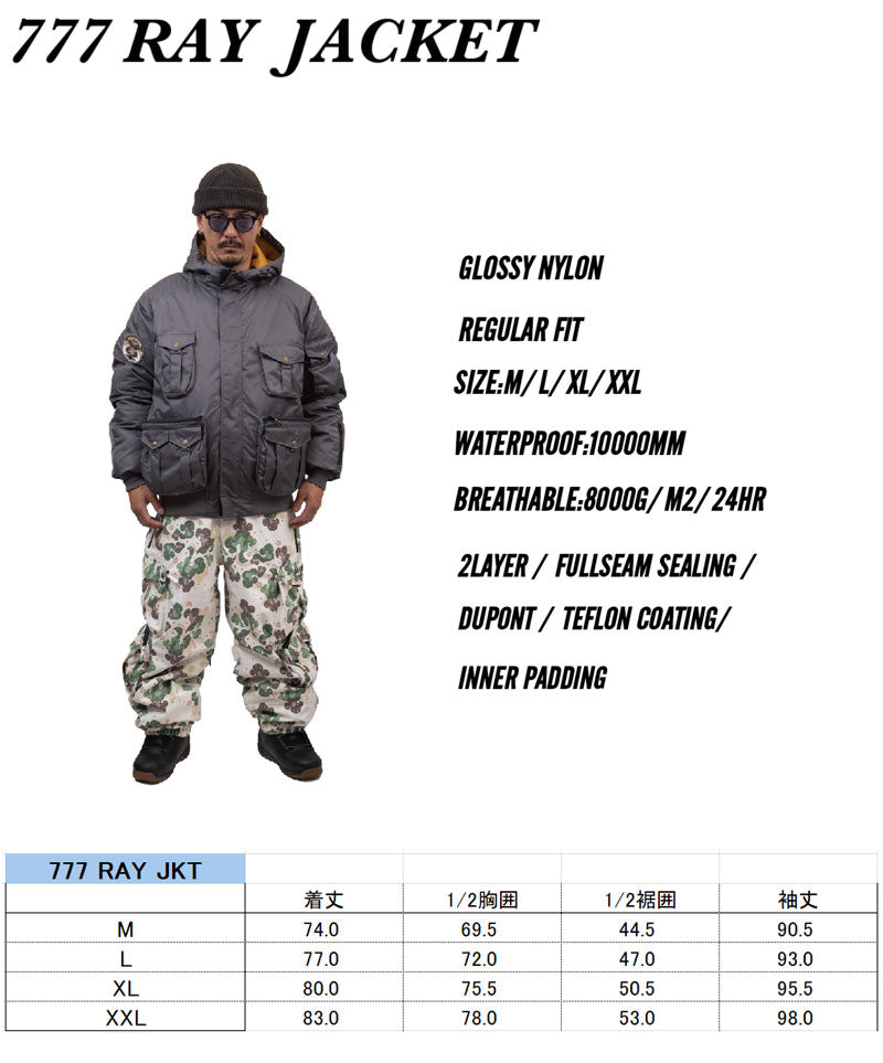 25-26 NOMADIK/ノマディック 777 RAY jacket メンズ レディース 防水