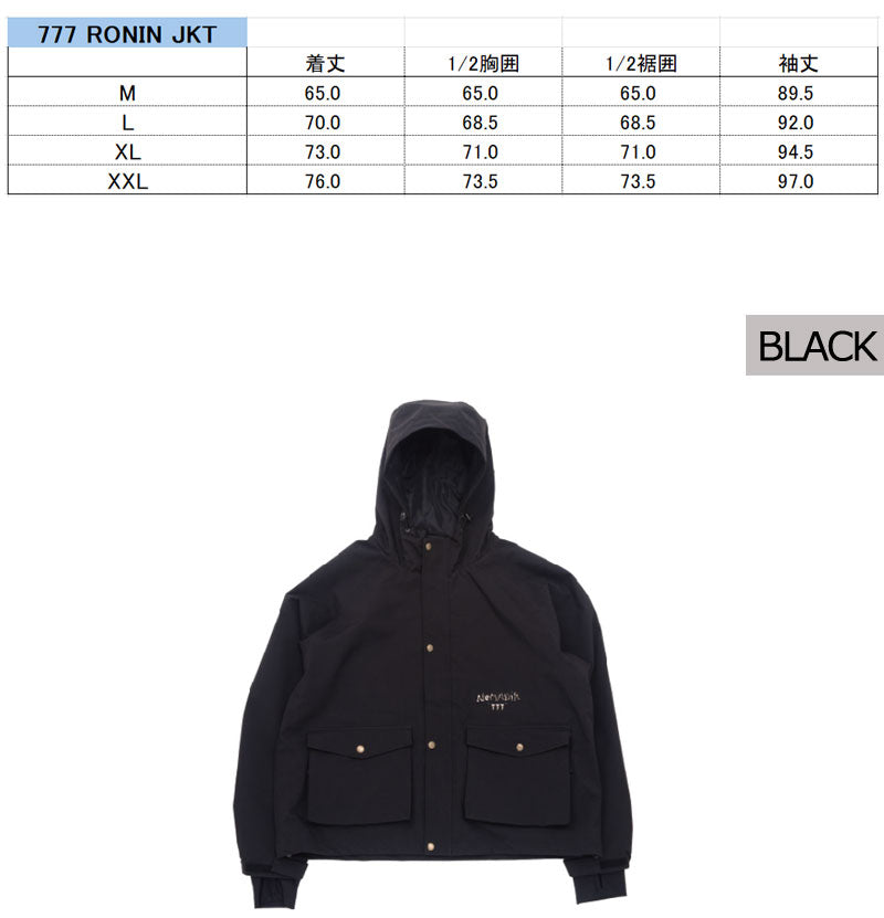 25-26 NOMADIK/ノマディック 777 RONIN jacket メンズ レディース 防水