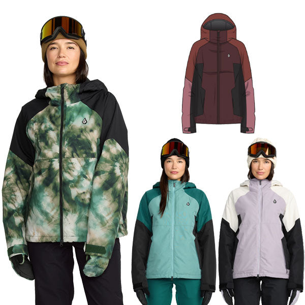 25-26 VOLCOM/ボルコム AGATE INS jacket レディース 防水ジャケット スノーボードウェア スノーウェアー 2026