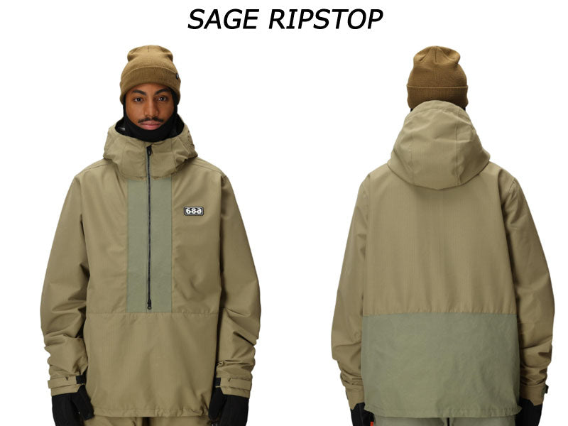 25-26 SIX EIGHT SIX/686 GHOST 2.5L anorak メンズ レディース 防水