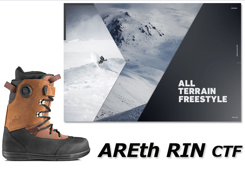 25-26 DEELUXE/ディーラックス AREth RIN ctf アースリン メンズ レディース 熱成型対応ブーツ ハイブリッドボア スノーボード 2026