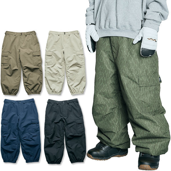 25-26 ROME/ローム BAGGY CARGO pant 着用説明動画 メンズ レディース 防水パンツ スノーボードウェア スノーウェアー 2026