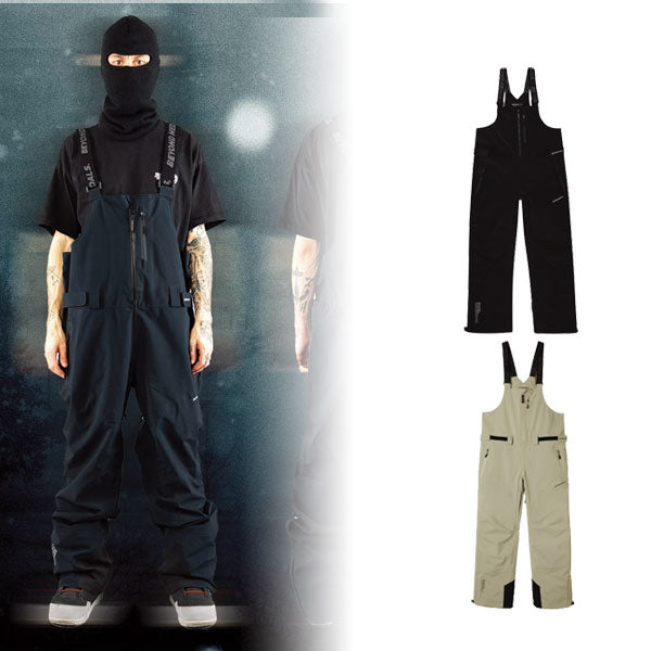 25-26 BEYOND MEDALS/ビヨンドメダルズ TECH BIB pant 3L メンズ レディース 防水ビブパンツ スノーボードウェア スノーウェアー 2026
