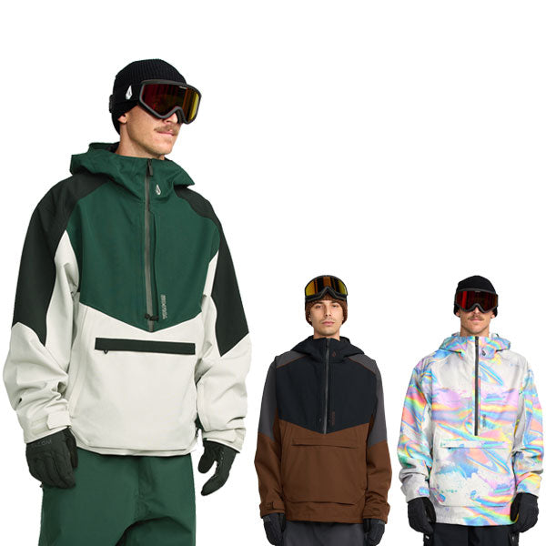 25-26 VOLCOM/ボルコム BRIGHTON pullover メンズ レディース 防水プルオーバージャケット スノーボードウェア スノーウェアー 2026
