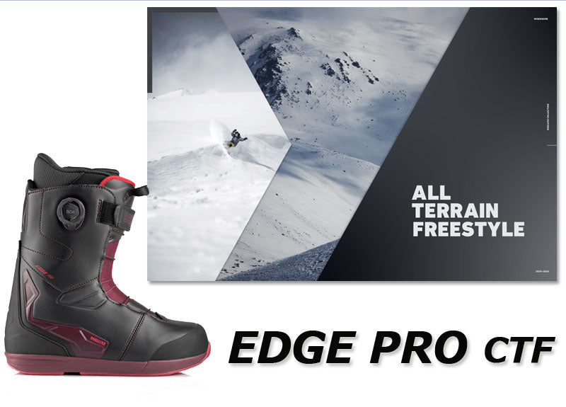 25-26 DEELUXE/ディーラックス EDGE PRO ctf エッジプロ メンズ レディース 熱成型対応ブーツ ハイブリッドボア スノーボード 2026