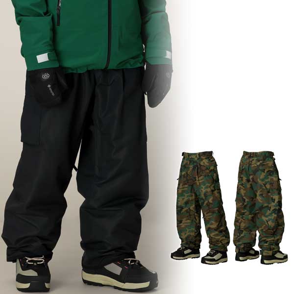 25-26 SIX EIGHT SIX/686 ESSOX CARGO pant メンズ レディース 防水パンツ スノーボードウェア スノーウェアー 2026
