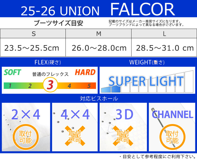 25-26 UNION/ユニオン FALCOR ファルコア メンズ レディース