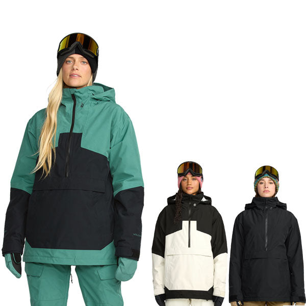 25-26 VOLCOM/ボルコム FERN INS GORE pullover レディース 防水プルオーバー ゴアテックス スノーボードウェア スノーウェアー 2026