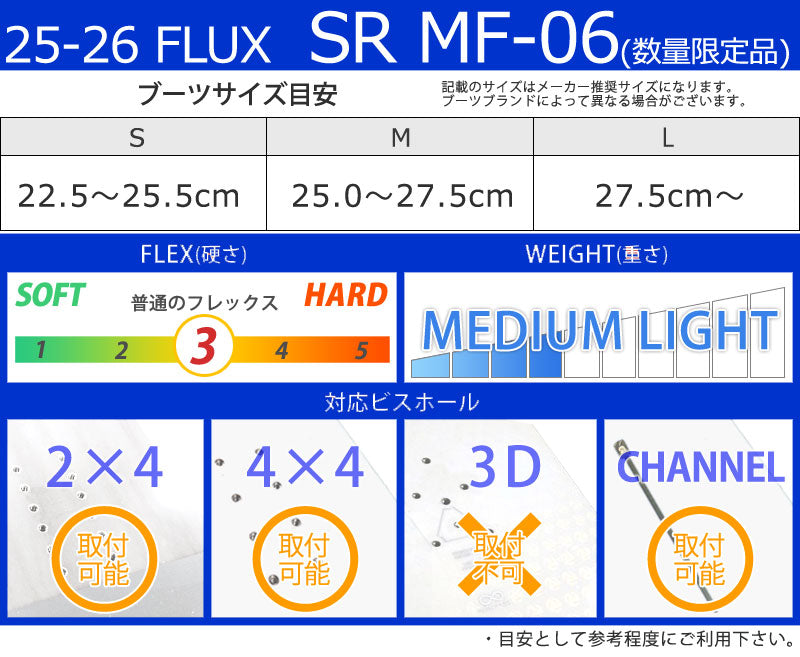 25-26 FLUX/フラックス SR MF-06 エスアール メンズ レディース