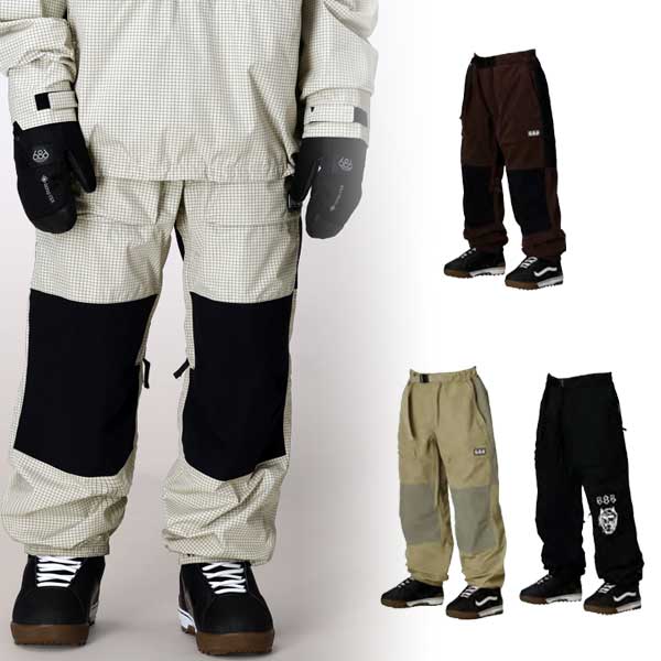 25-26 SIX EIGHT SIX/686 GHOST 2.5L pant メンズ レディース 防水パンツ スノーボードウェア スノーウェアー 2026