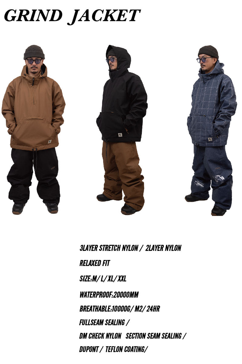 25-26 NOMADIK/ノマディック GRIND jacket メンズ レディース 防水ジャケット スノーボードウェア スノーウェアー 2026
