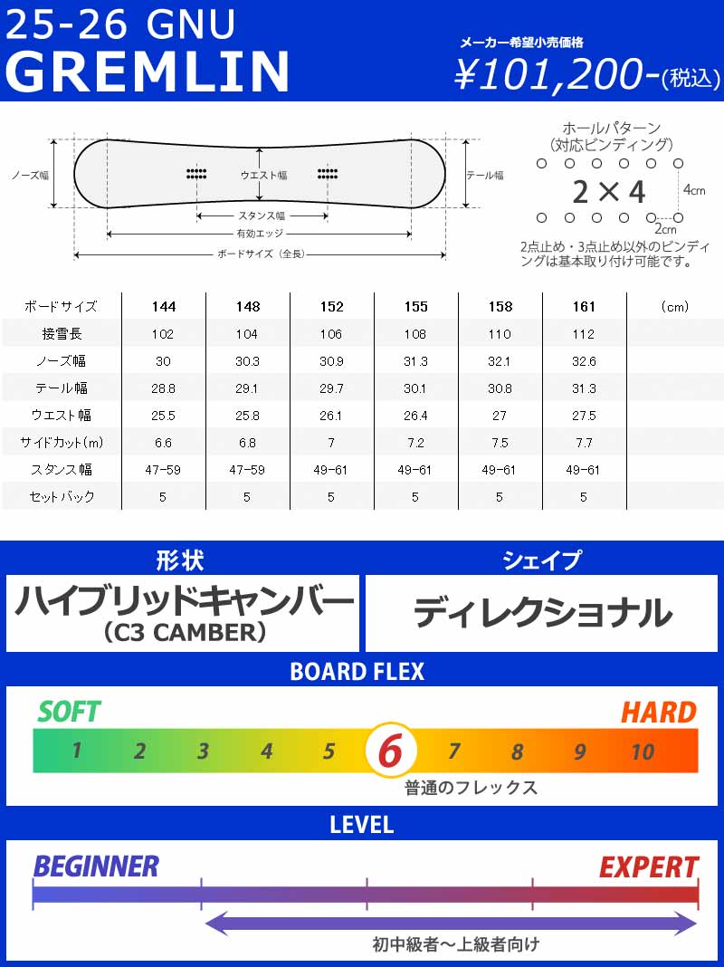 25-26 GNU/グヌー GREMLIN グレムリン メンズ レディース スノーボード