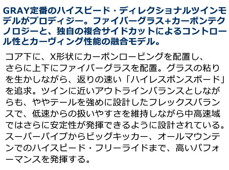 25-26 GRAY/グレイ PRODIGY プロディジー メンズ レディース