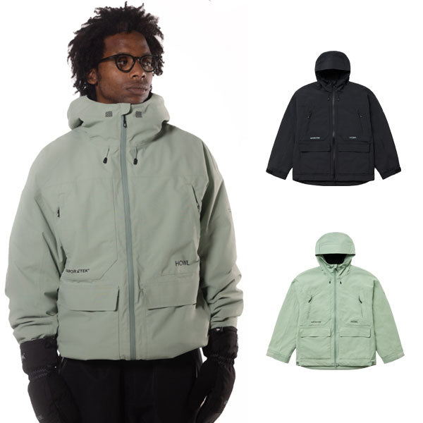 25-26 HOWL/ハウル HERITAGE jacket 着用説明動画 メンズ レディース 防水ジャケット スノーボードウェア スノーウェアー 2026