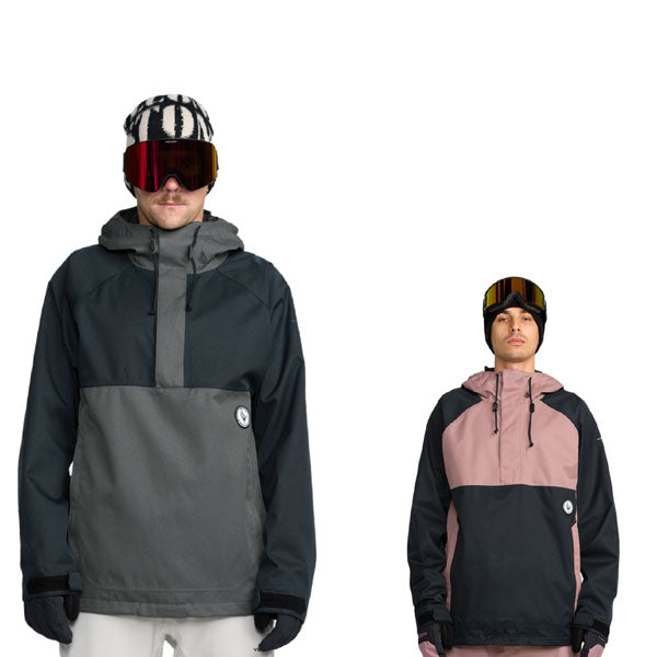 25-26 VOLCOM/ボルコム HOSSEGOR 20K pullover メンズ レディース 防水プルオーバージャケット スノーボードウェア スノーウェアー 2026