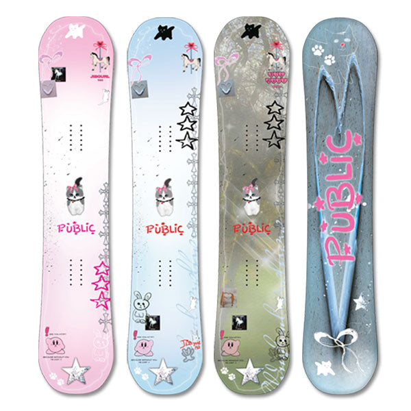25-26 PUBLIC/パブリック JIBGURL ジブガール レディース スノーボード ジブ ワンメイク 板 2026