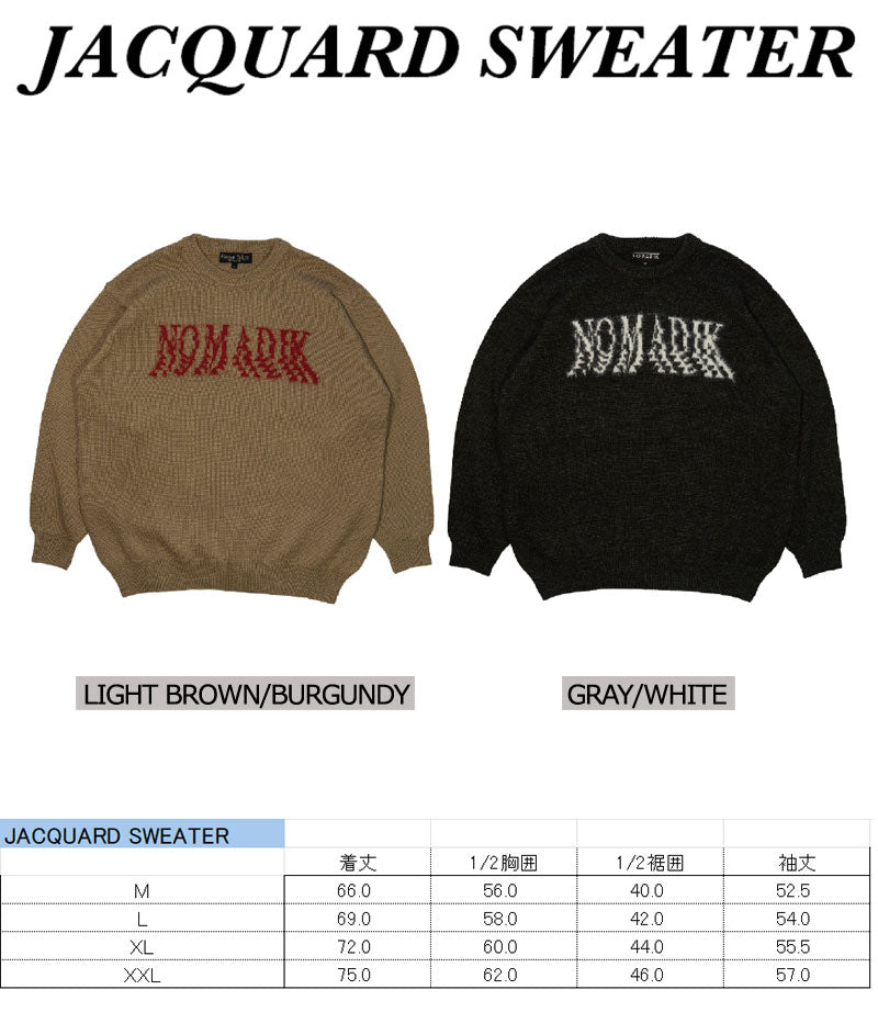 25-26 NOMADIK/ノマディック JACQUARD sweater メンズ レディース セーター セカンドレイヤー スノーボードアパレル スノーウェアー 2026