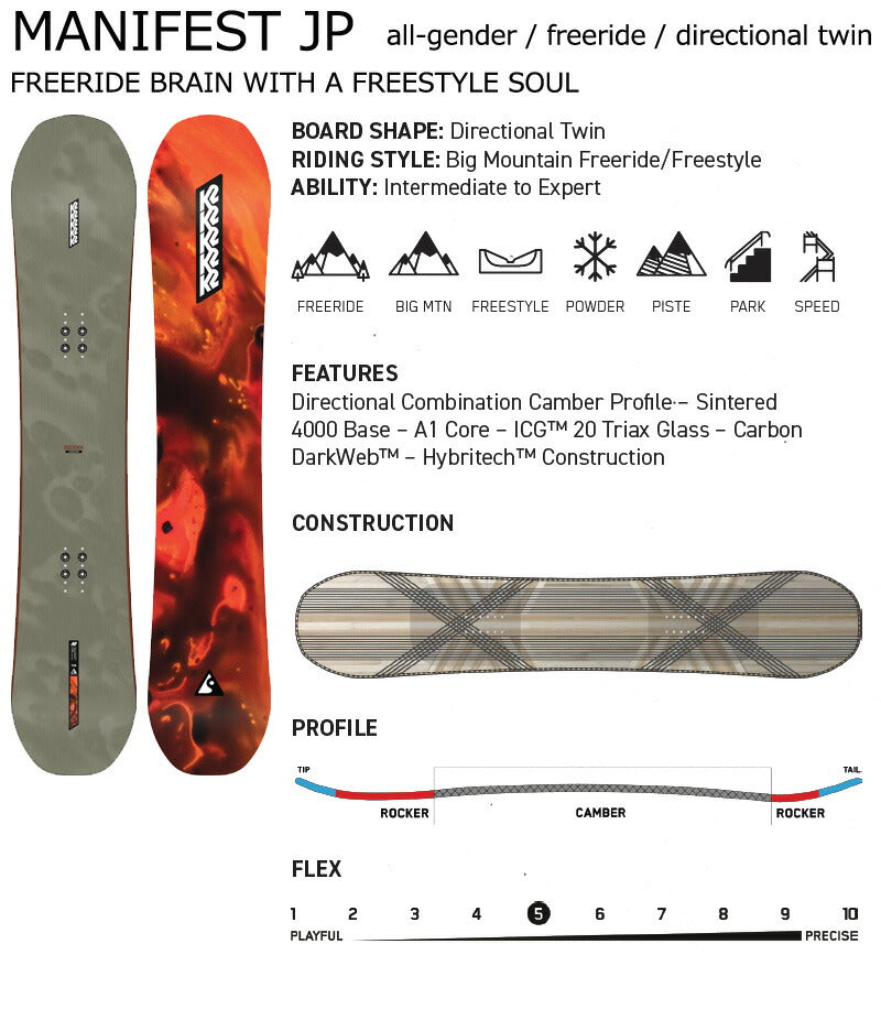 25-26 K2/ケーツー MANIFEST JP マニフェスト メンズ レディース