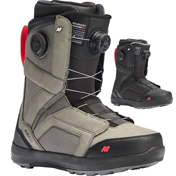 25-26 K2/ケーツー BOUNDARY CLICKER X HB バウンダリークリッカー メンズ レディース ステップイン 熱成型対応 ダブルボア スノーボード ブーツ 2026