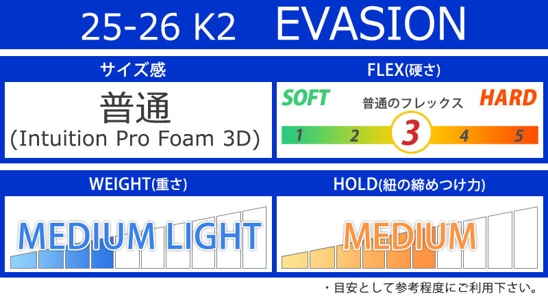 25-26 K2/ケーツー EVASION エバージョン メンズ レディース 熱成型