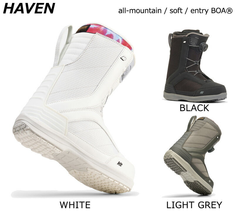25-26 K2/ケーツー HAVEN ヘブン レディース 熱成型対応 ボア BOA スノーボード ブーツ 2026