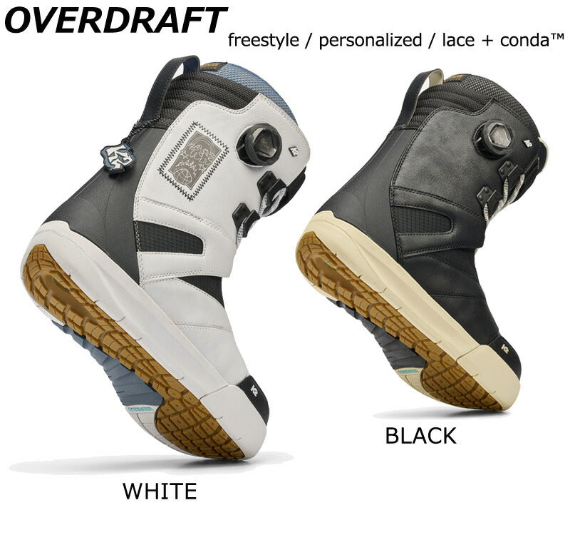 25-26 K2/ケーツー OVERDRAFT オーバードラフト メンズ レディース 熱成型対応 レース ボア BOA スノーボード ブーツ 2026