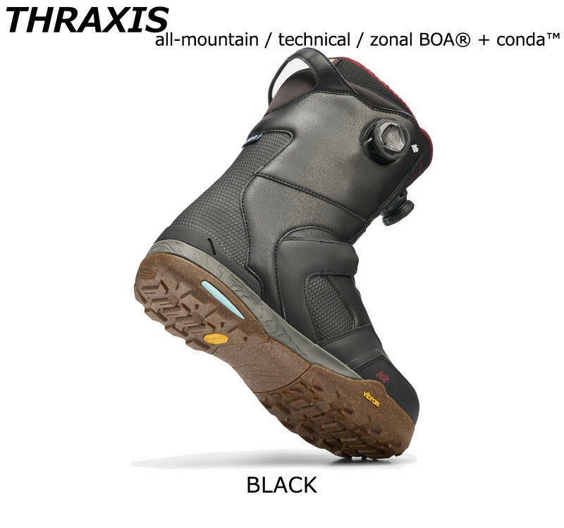 25-26 K2/ケーツー THRAXIS スラキス メンズ レディース 熱成型対応 トリプルボア BOA スノーボード ブーツ 2026