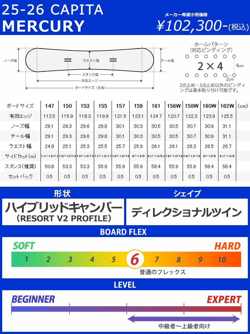 25-26 CAPITA/キャピタ MERCURY マーキュリー メンズ レディース