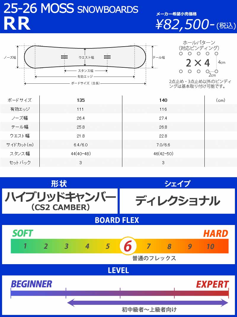 25-26 MOSS SNOWBOARDS/モススノーボード REVOLVER RR リボルバー