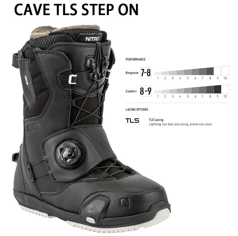 25-26 NITRO/ナイトロ CAVE STEP ON ケイブ ステップオン レディース ブーツ スピードレース スノーボード 2026