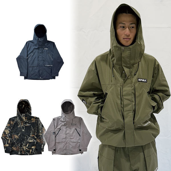 25-26 REPUBLIC&CO/リパブリック OUTSIDE CITY parka 着用説明動画 メンズ レディース 防水ジャケット スノーボードウェア スノーウェアー 2026