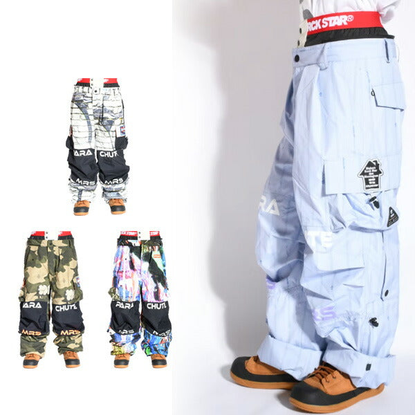 25-26 MOUNTAIN ROCK STAR/マウンテンロックスター PARACHUTE pant メンズ レディース 防水パンツ MRS スノーボードウェア スノーウェアー 2026