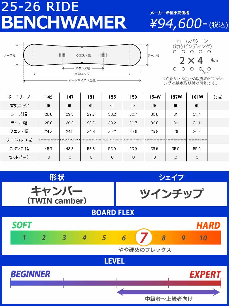 25-26 RIDE/ライド BENCHWAMER ベンチウォーマー メンズ レディース