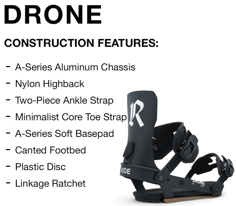 25-26 RIDE/ライド DRONE WOMENS ドローン レディース ビンディング バインディング スノーボード 2026